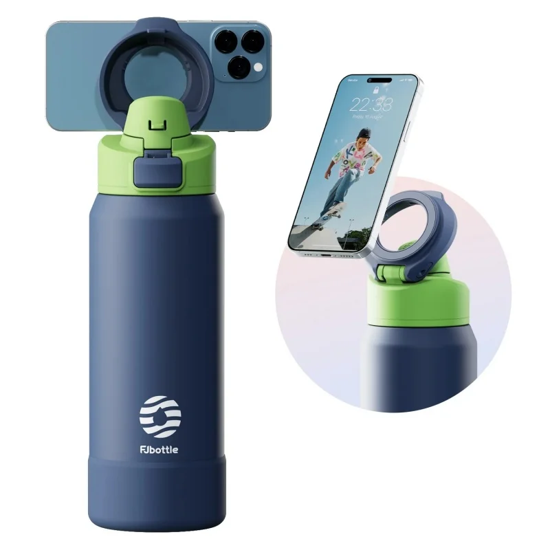 Smart Water Bottle Tracker - Fjbottle 710/950ML 스테인리스 스틸 스포츠 물병,