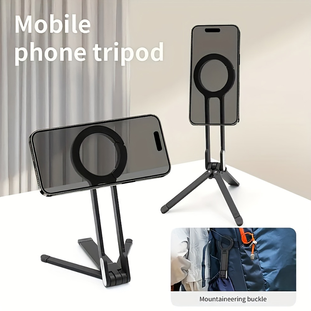 Auto Tracking Tripod - 카라비너 휴대폰 삼각대 마그네틱 홀더 스탠드