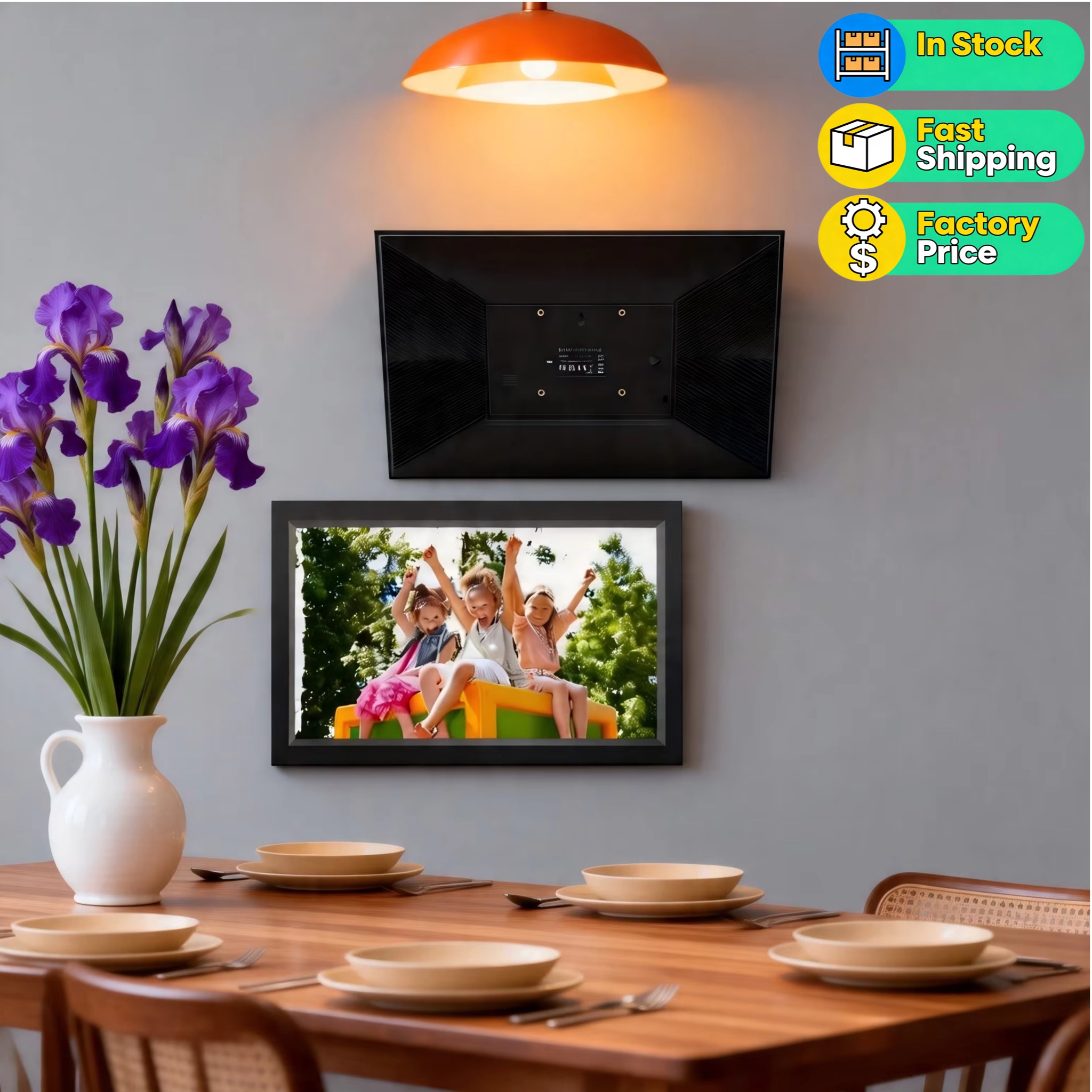 Digital Photo Frame Wifi - 15.6인치 대형 스마트 디지털 사진 액자,