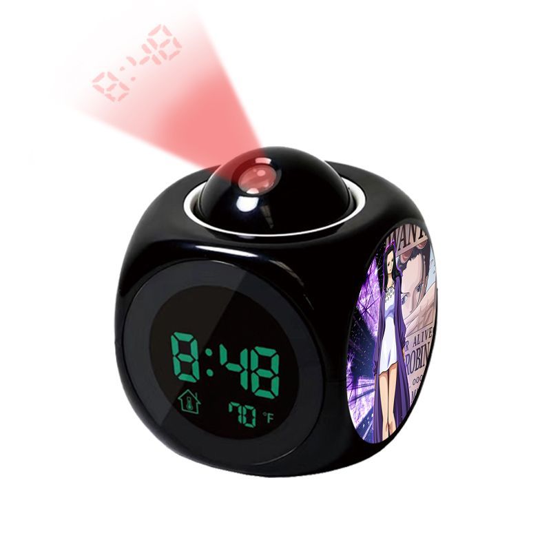 Digital Alarm Clock - 애니메이션 원피스 루피 프로젝션 알람 시계