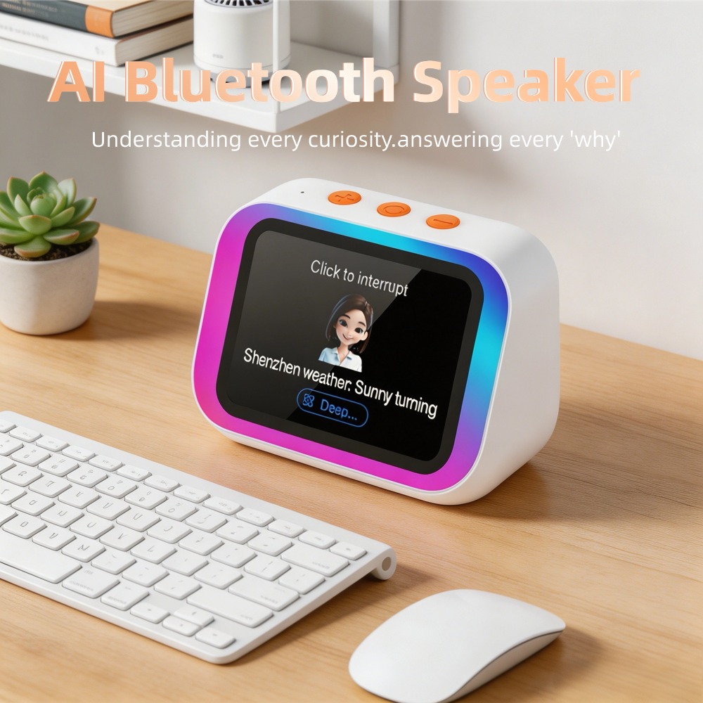 Digital Alarm Clock - AI 블루투스 스피커 5.4 AI 음성