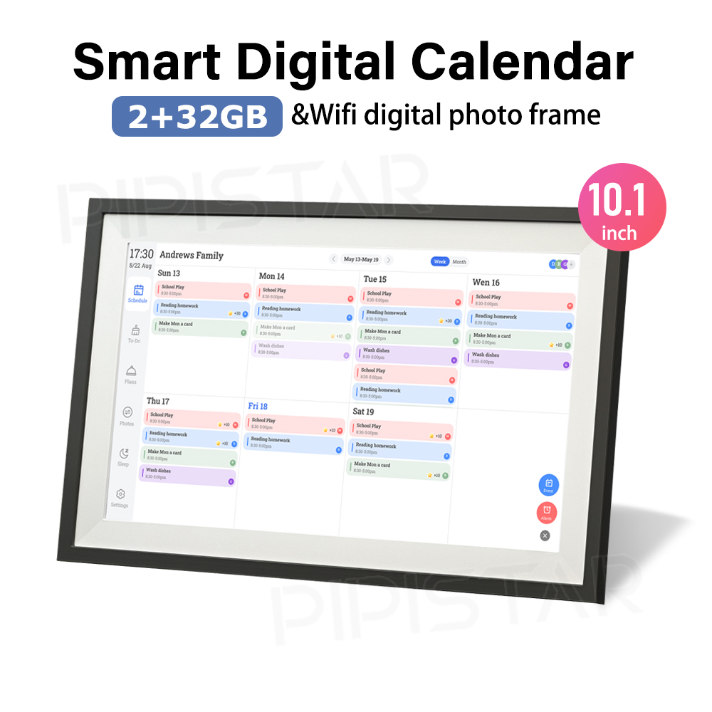 Digital Photo Frame Wifi - 10.1인치 WIFI 스마트 디지털 캘린더 IPS