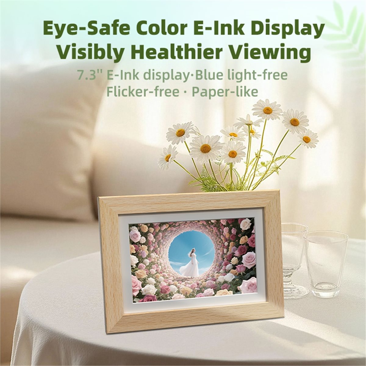 A73T 7.3'' 컬러 E-Ink 디스플레이 디지털  - Digital Photo Frame Wifi 리뷰 및 가격