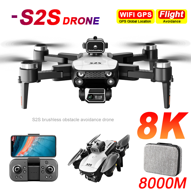 새로운 S2S 드론 8K 전문 HD 듀얼 카메라 브러시 - Electronics New Gadgets 리뷰 및 가격