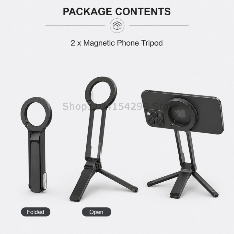 포켓형 자석식 휴대폰 거치대 다기능 접이식 삼각대 수평 - Auto Tracking Tripod 리뷰 및 가격
