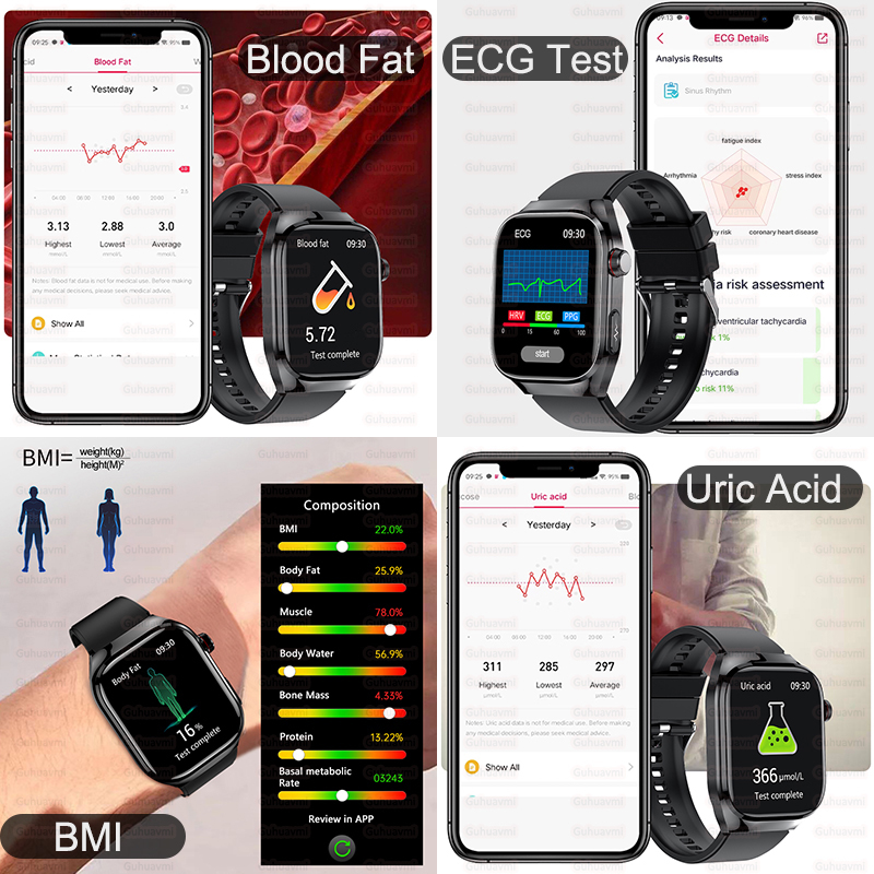 2025년 신형 고정밀 스마트워치 오관검사 ECG 실시 - Laser Distance Measure 리뷰 및 가격