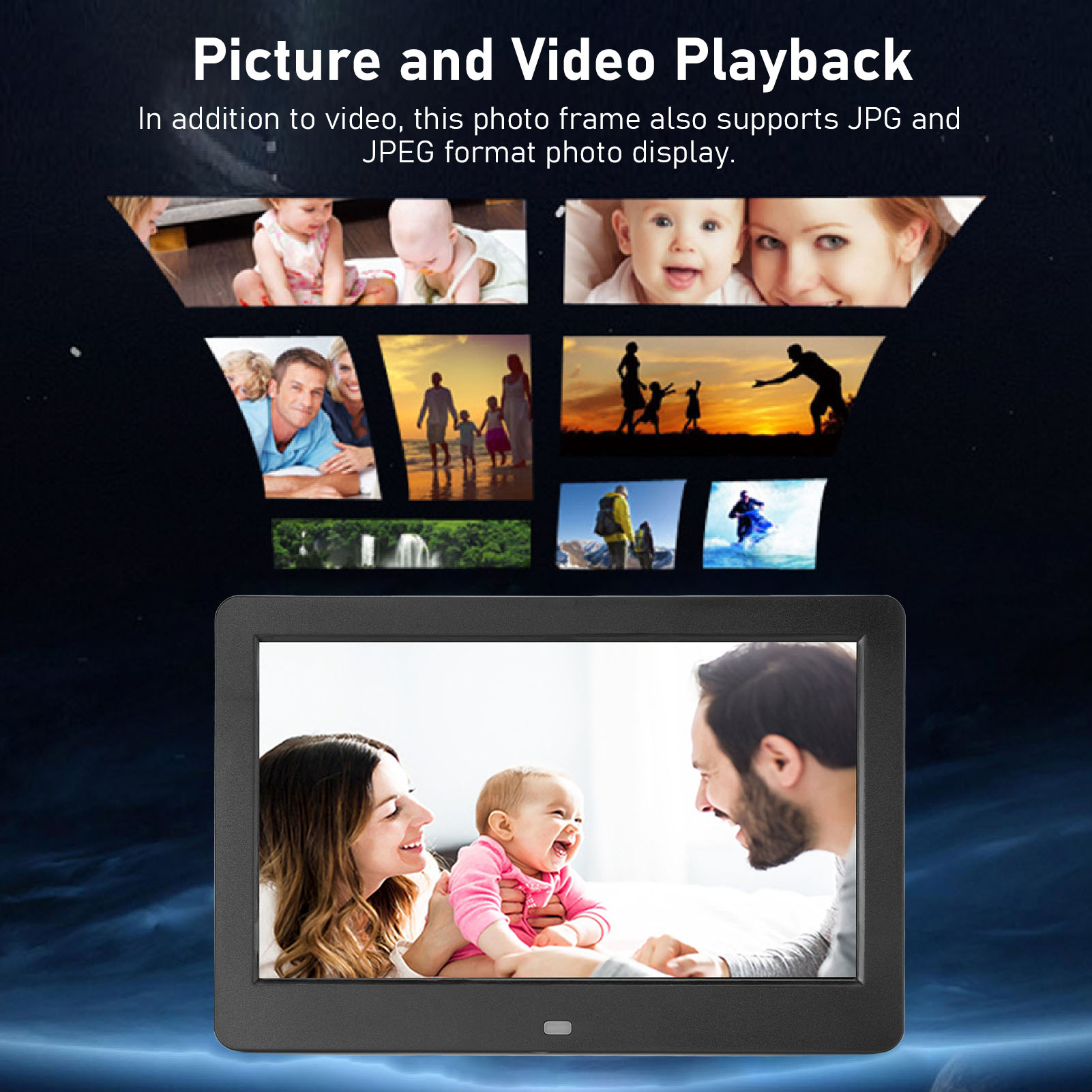 디지털 사진 프레임 스테레오 스피커 다기능 10인치 디 - Digital Photo Frame Wifi 리뷰 및 가격