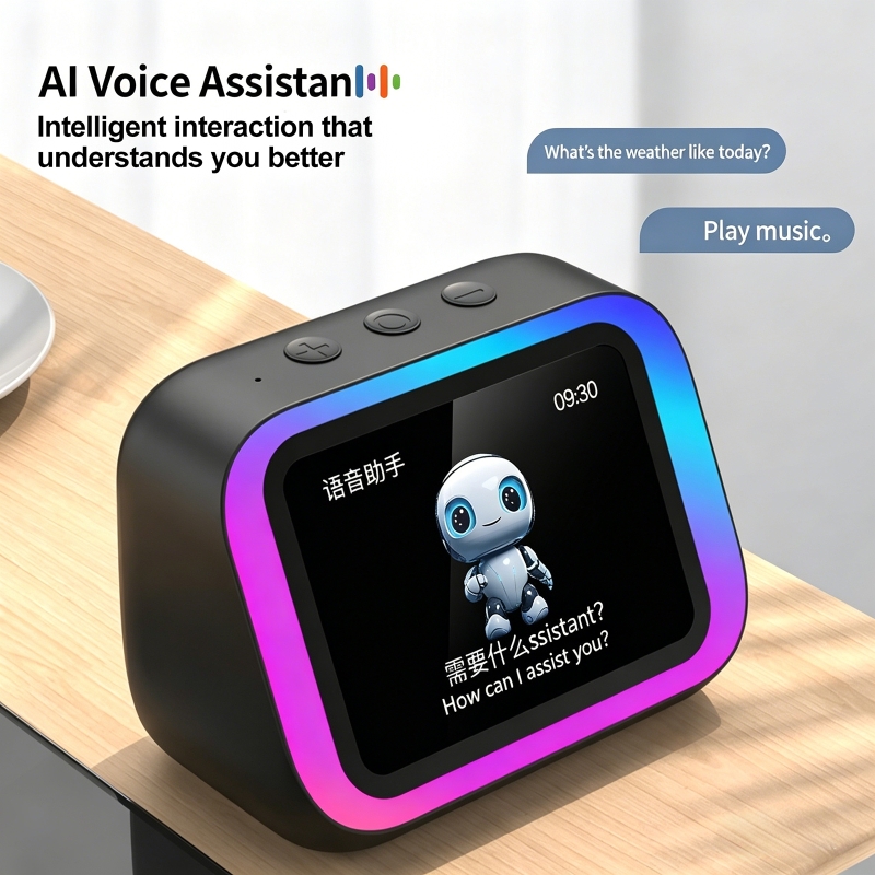 AI 음성 어시스턴트 블루투스 스피커 RGB 컬러 조명 - Digital Alarm Clock 리뷰 및 가격