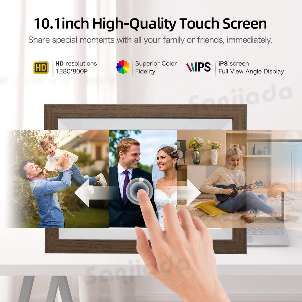 10.1인치 WiFi 디지털 액자, 1280 * 800 - Digital Photo Frame Wifi 리뷰 및 가격