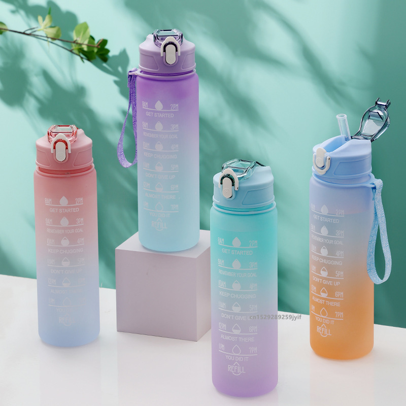 동기 부여 스포츠 물병, 빨대가 있는 휴대용 누수 방지 - Smart Water Bottle Tracker 리뷰 및 가격