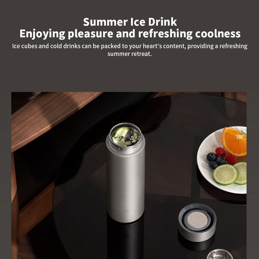Mijia Thermos 컵 Ti 2 TA1 순수 티타 - Smart Water Bottle Tracker 리뷰 및 가격