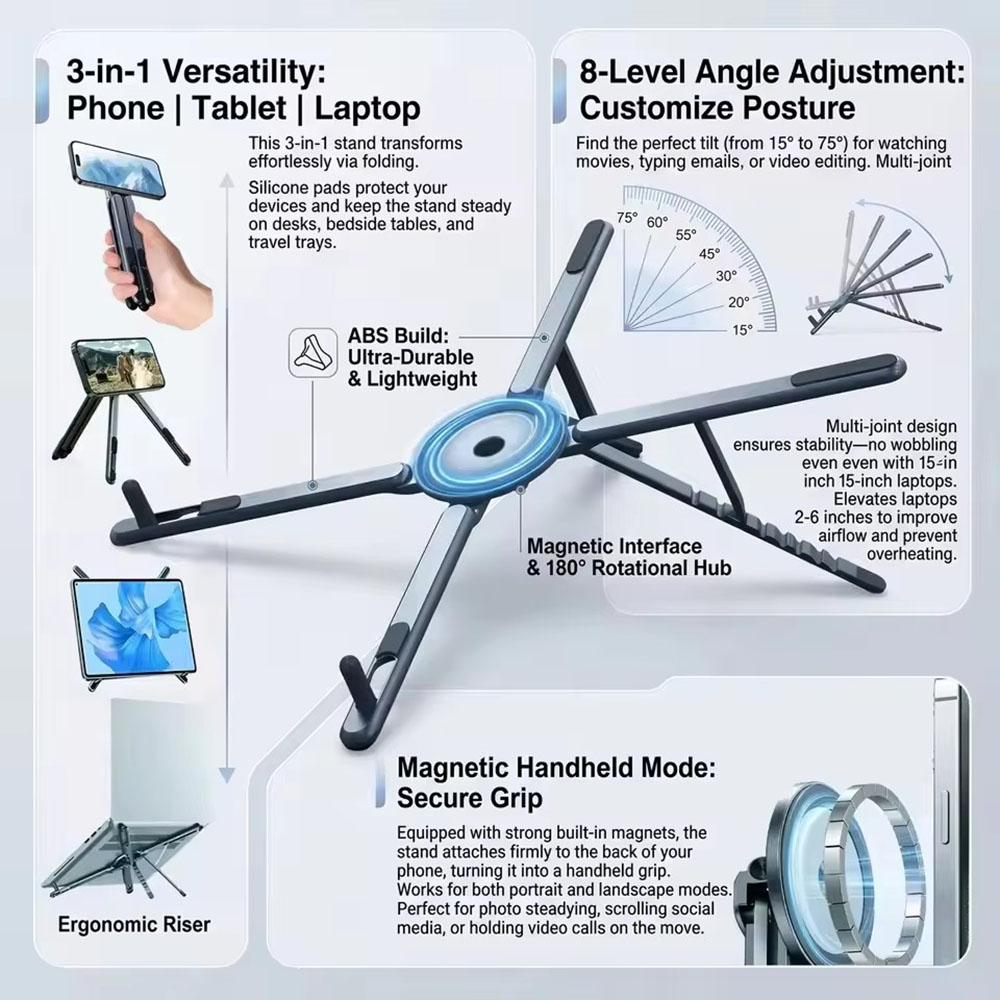 휴대용 자석식 휴대폰 거치대 & 셀카봉 3-in-1 접 - Auto Tracking Tripod 리뷰 및 가격