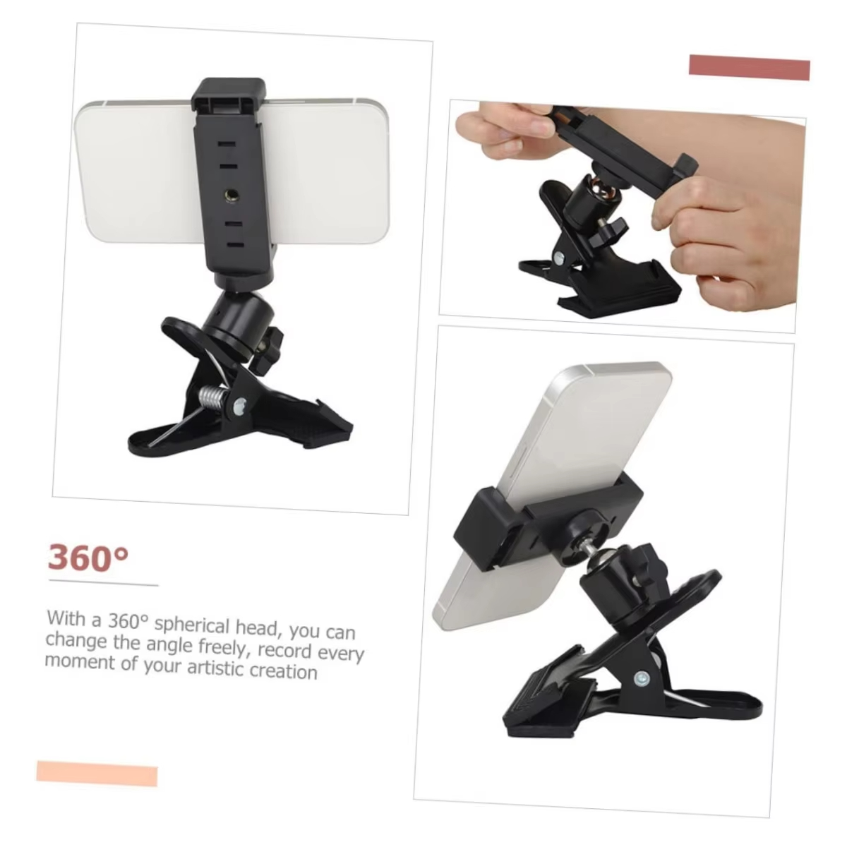 Miwayer 기타 헤드 클립 휴대 전화 홀더 라이브  - Auto Tracking Tripod 리뷰 및 가격